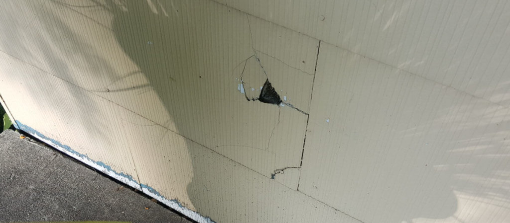 Asbestos Siding Easily Cracks