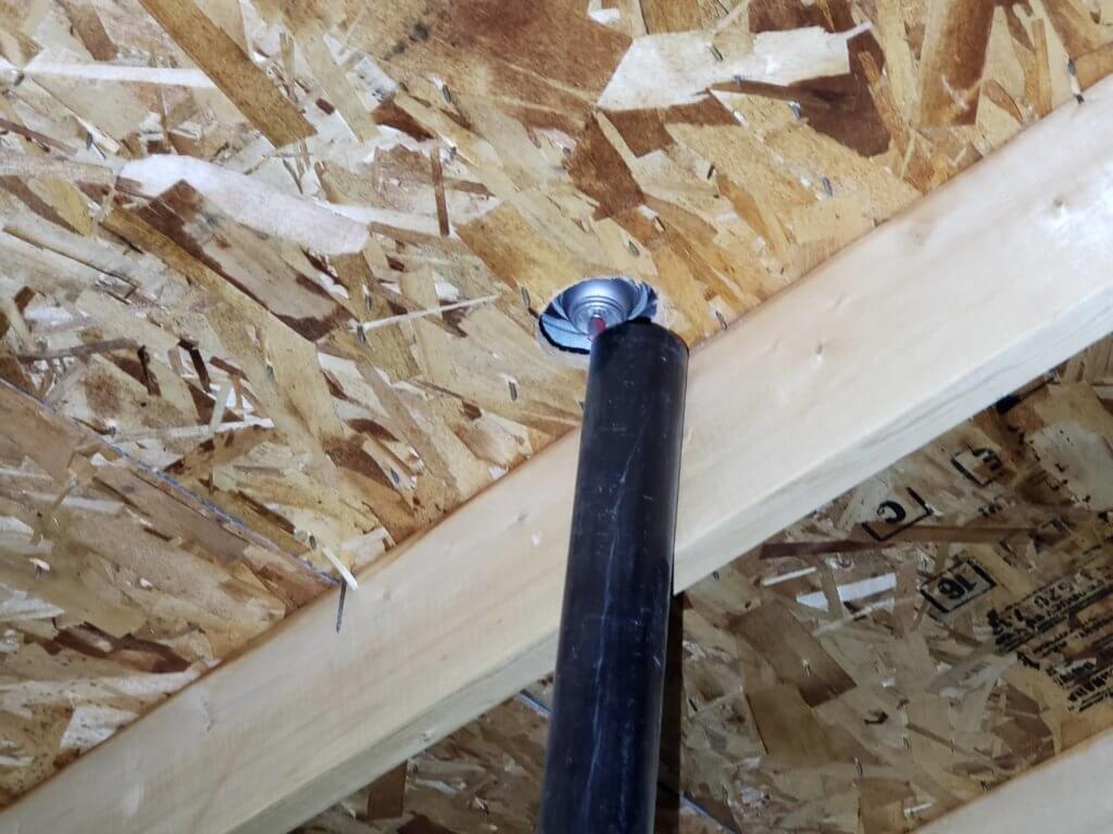 Home inspection fails. Missing the vent