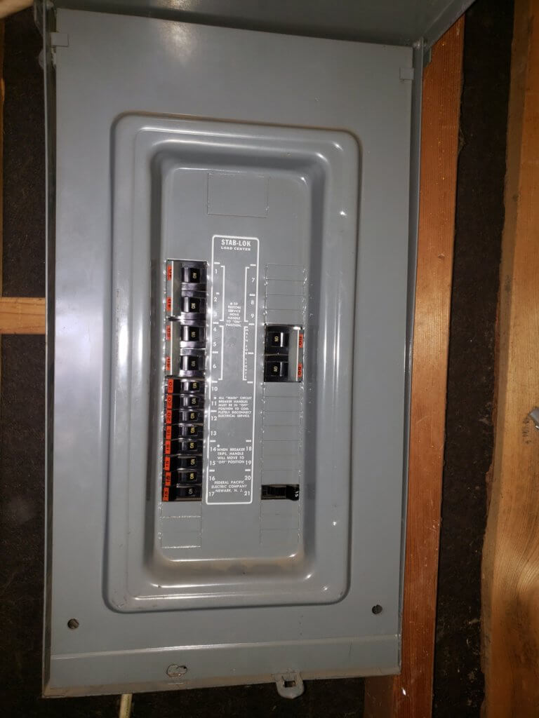 Stab Lok electrical panel