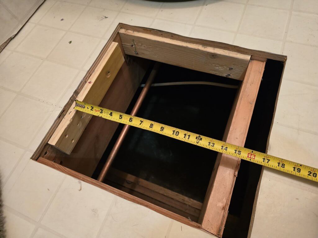 Inspections limitation - small crawlspace