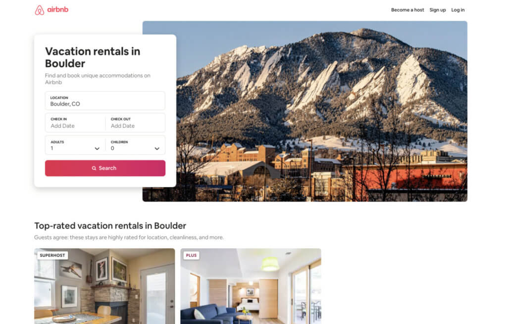 Boulder Vacation Rental License on AIRbnb