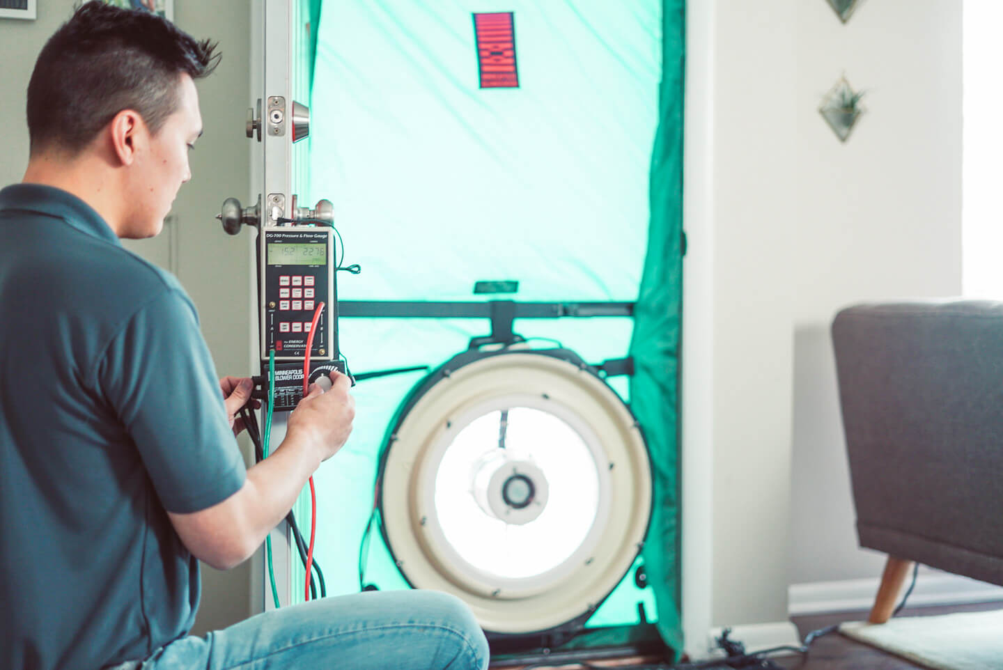 HERS Rating Blower Door Test