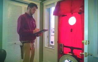 What is blower door testing