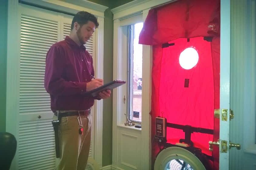 What is blower door testing