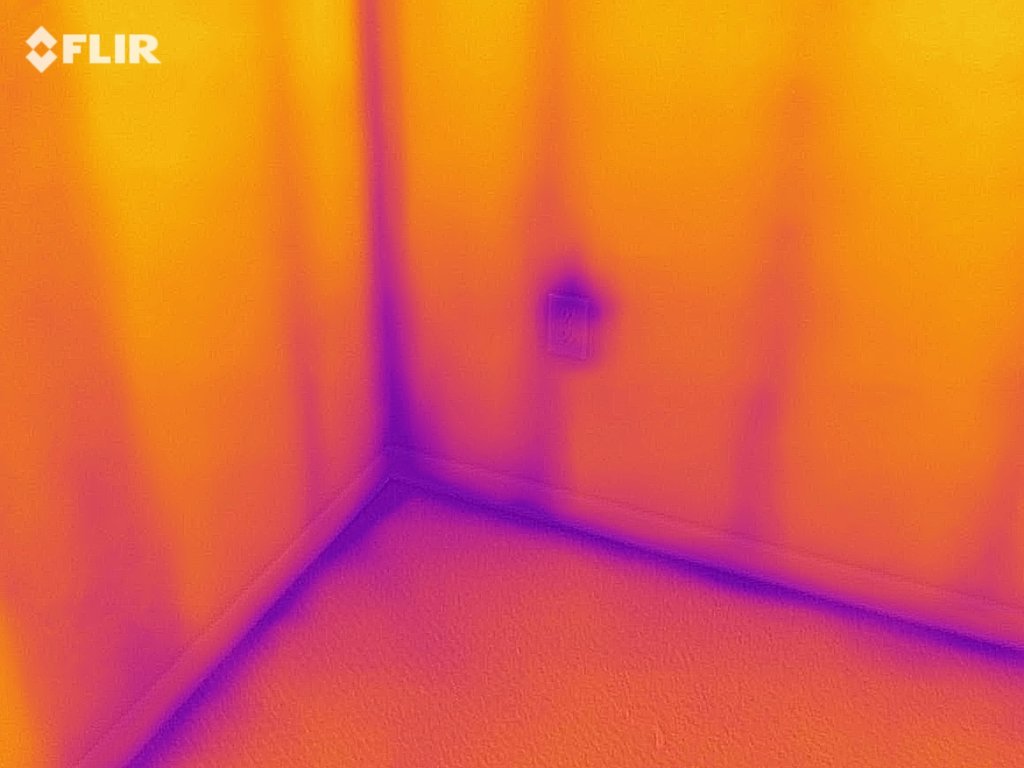 Multi-Family Blower Door Test air leaks in walls
