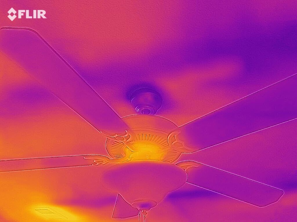 Multi-Family Blower Door Test leak through the ceiling drywall