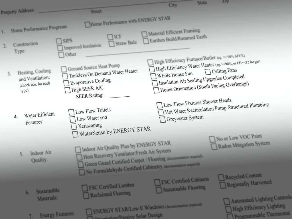 Many new categories added to the green MLS. Taking into account energy efficiency. Green Disclosure.