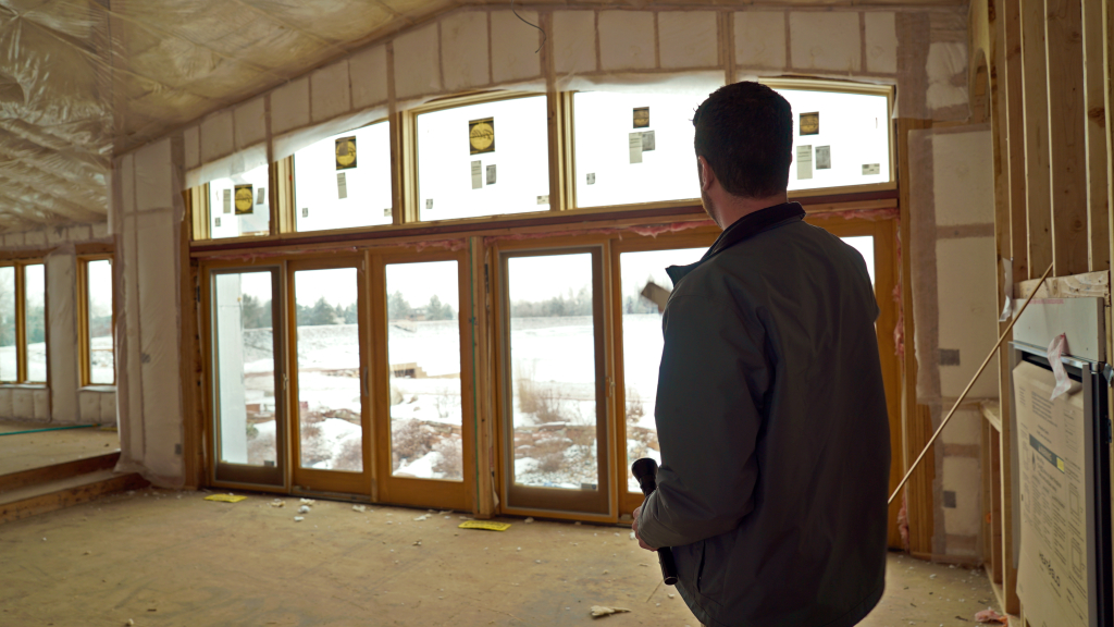 What Is A HERS Rating: Image of Insulation Inspection verifying it meets plans. 