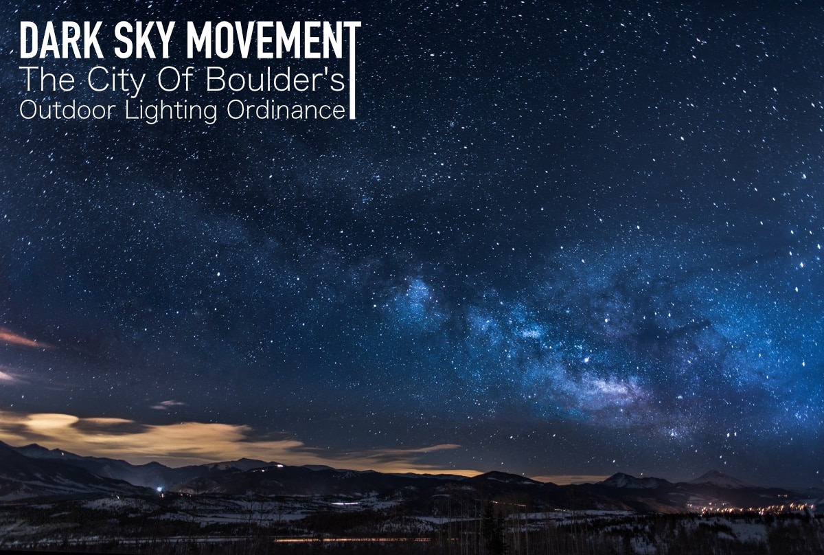 Boulder Outdoor Lighting Ordinance