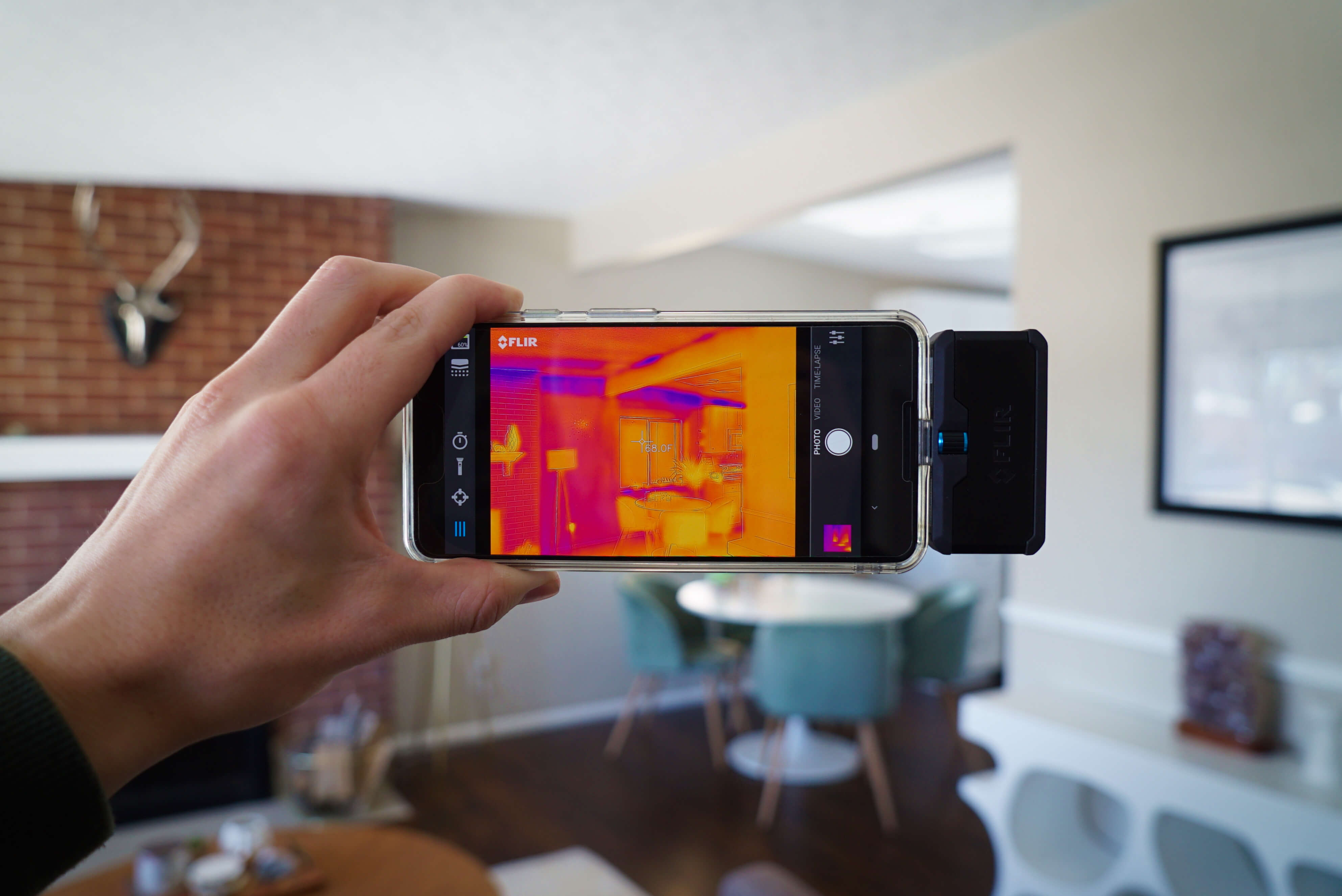Using and Infrared camera during a home inspection