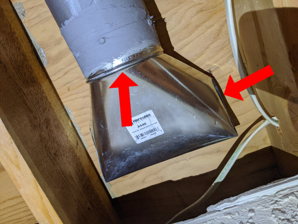 Duct Pressure Testing: Boot sealing needed