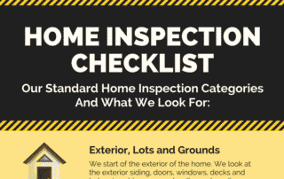 Home Inspection Checklist Standard home inspector categories and what we look for.