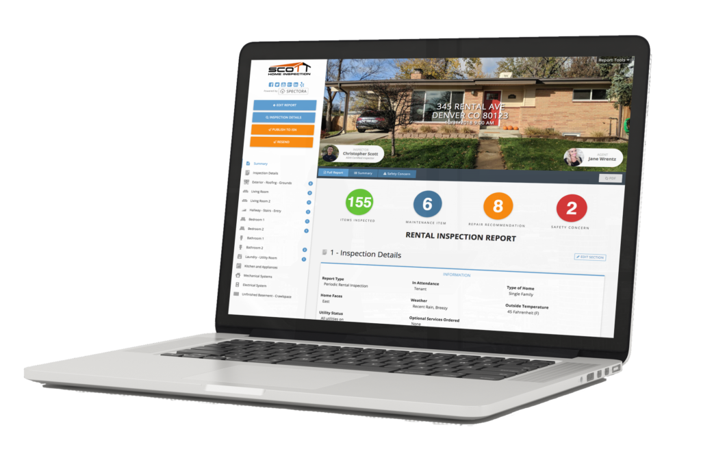 Rental inspection report